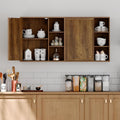 Bathroom Wall Cabinet Set of 2, Small Wall Cabinet Over Toilet by VDNEND