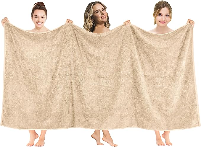 American Soft Linen Oversized Bath Sheet 40x80 Extra Large by AmericanSoftLinen
