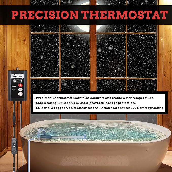 3500W 240V Above-Ground Pool Immersion Water Heater - Image 5