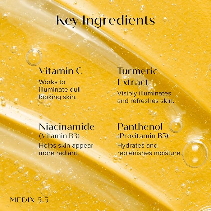 Medix 5.5 Radiant Glow Vitamin C Body Wash W/Niacinamide | Citrus Scented - Image 3