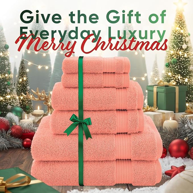 American Veteran Towel, 100% Cotton Turkish 6 Piece Towel Set, Luxury Towels - Image 2