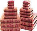 SEMAXE 18-Pack Bath Towel Set Include 6 Bath Towels, 6 Hand Towels, 6 Wash by SEMAXE