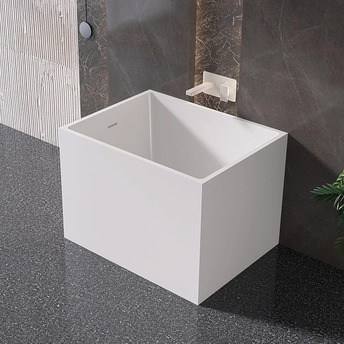 35" Acrylic Freestanding Bathtubs, Stand Alone Tub, Japanese Soaking Tub - Image 5