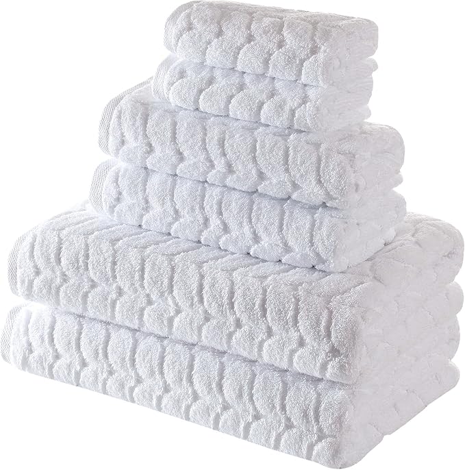 BAGNO MILANO Turkish Bath Towels, Soft Plush Jacquard Luxury Bath Towels by BagnoMilanoLuxurySoftness
