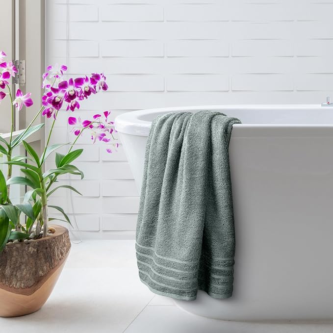Avalon Towels Bath Towels Set of 4, Size 30 x 60 Inches, Highly Soft and - Image 3