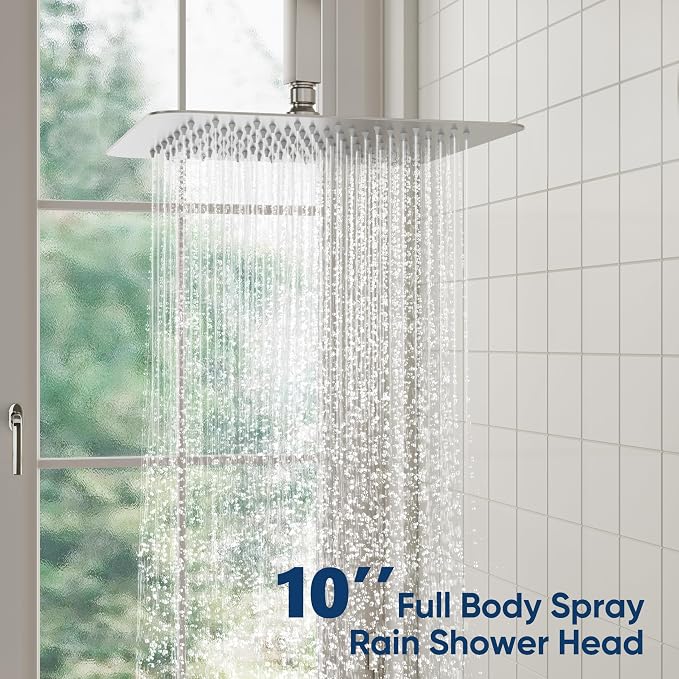 ESNBIA Ceiling Shower System, All Metal Shower Faucet set - Image 4
