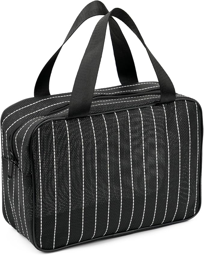 Mesh Shower Caddy Bag for Bathroom Gym Camping Portable Travel Mesh Toiletry by REDSINDA