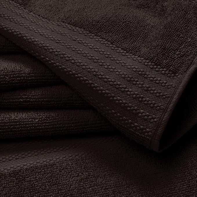 GLAMBURG Premium Cotton Oversized 2 Pack Bath Sheet 35x70-100% Pure Cotton - Image 2