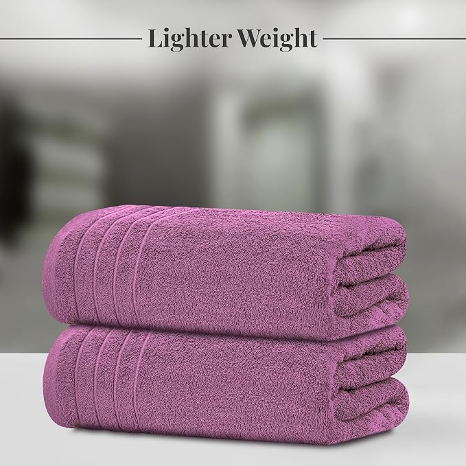 Tens Towels Pack of 4 Extra Large Bath Towels 30 x 60 Inches, 100% Cotton - Image 2