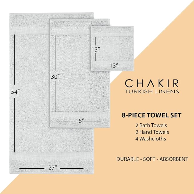 Chakir Turkish Linens Premium Cotton Absorbent Turkish Towels - Image 5