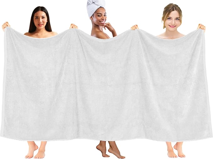 DAN RIVER Pack of 1 Bath Sheet 40x80 Inches, Super Soft Quick Dry Cotton Towels - Image 2