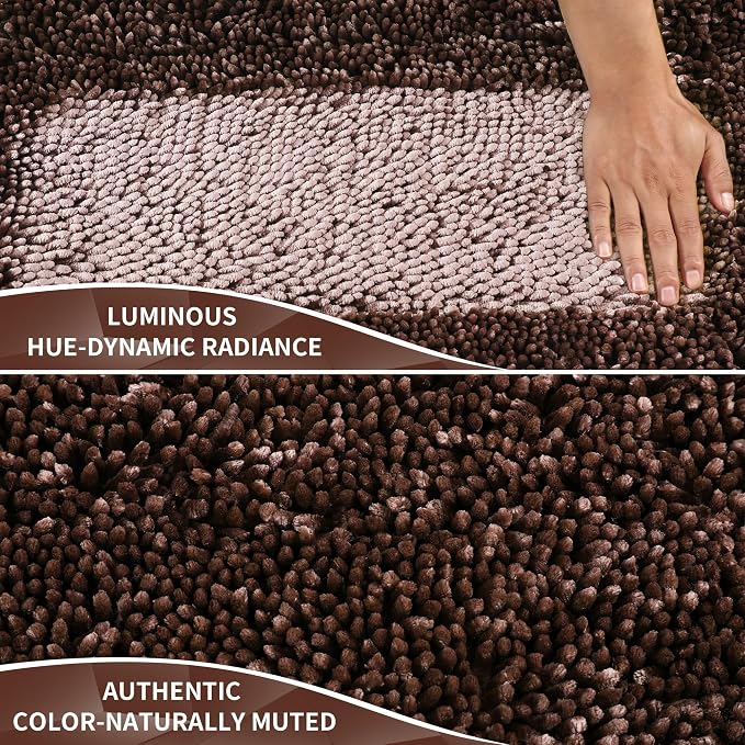 Yimobra Long Bathroom Rugs Runner 60x24 Inch, Extra Thick Soft Absorbent - Image 2