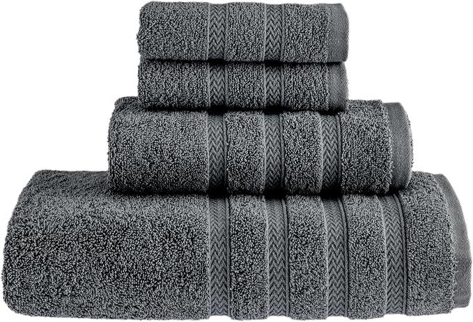 HALLEY Turkish Towels Set 650 GSM Highly Absorbent Super Soft 100% Cotton by HALLEY-TurkishCottonTowels