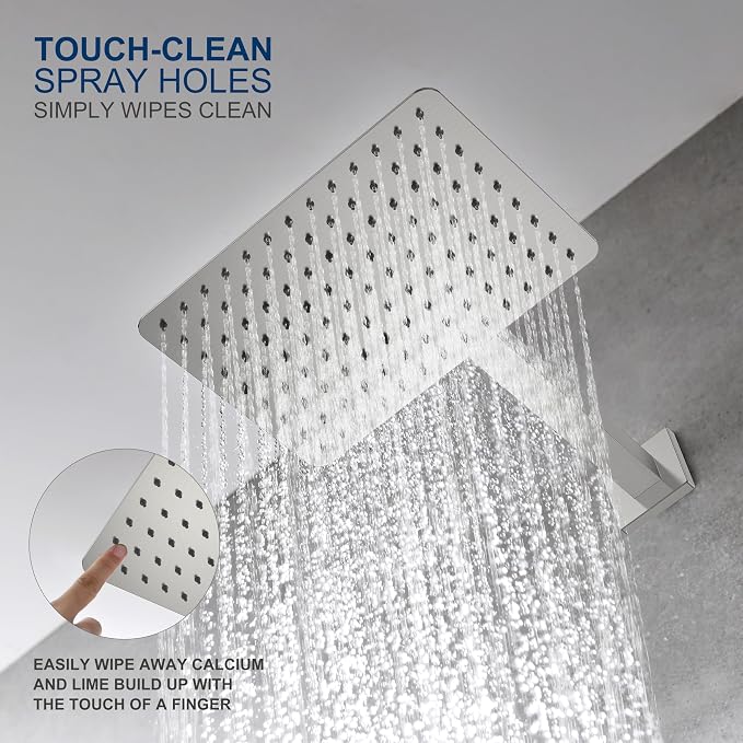 KENES Brushed Nickel Tub Shower Faucet Set Complete, Tub and Shower Trim Kit - Image 5