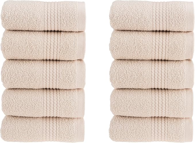 HALLEY Turkish Cotton Towels Washcloths Super Soft Highly Absorbent 100% Cotton by HALLEY-TurkishCottonTowels