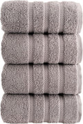 HALLEY Turkish 4 Pack Premium Hand Towels 650 GSM Highly Absorbent Super Soft by HALLEY-TurkishCottonTowels