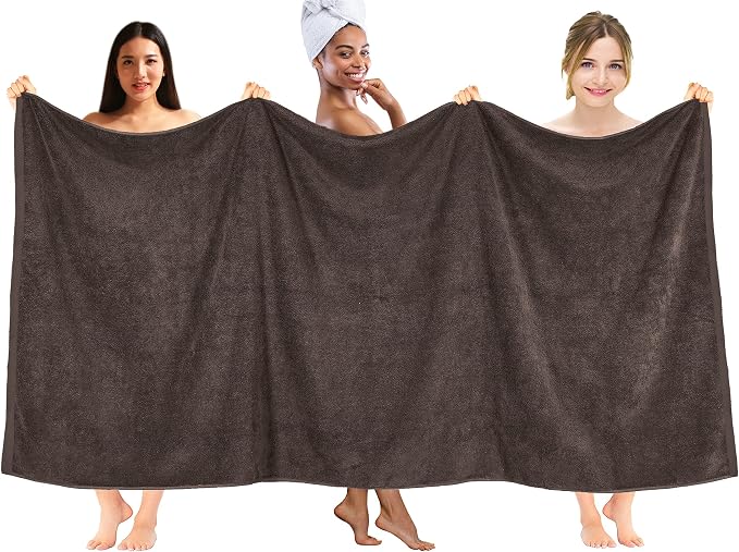 DAN RIVER Pack of 1 Bath Sheet 40x80 Inches, Oversized Bath Sheets Towels - Image 2