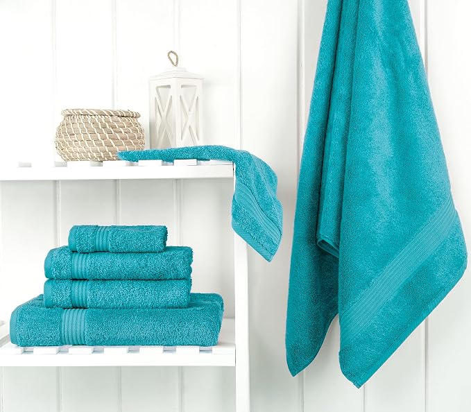 Cotton Paradise 6 Piece Towel Set 100% Cotton Soft Absorbent Turkish Towels - Image 3
