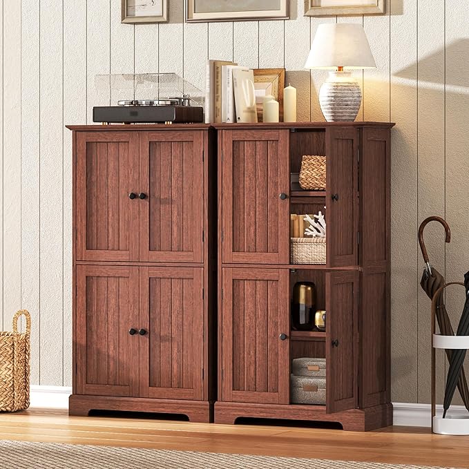 ChooChoo Bathroom Floor Cabinet, Farmhouse Bathroom Storage Cabinet - Image 6