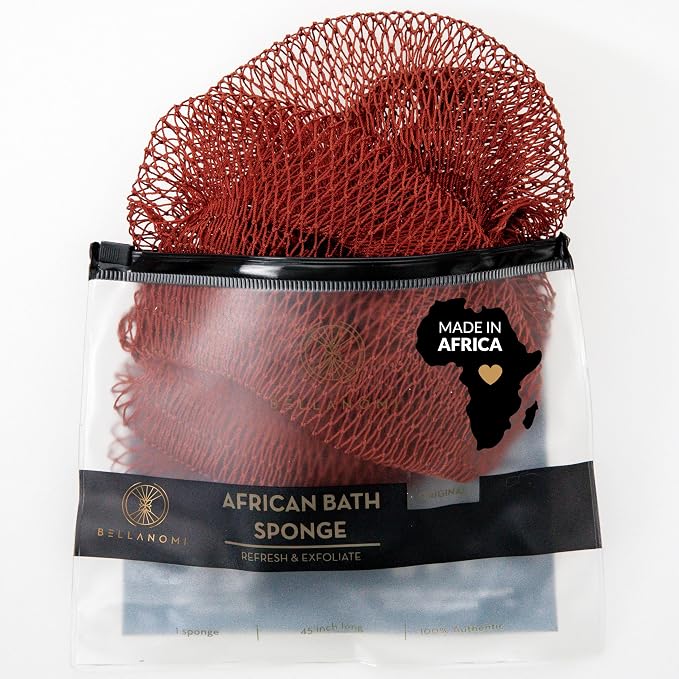 BELLANOMI African Exfoliating Net Sponge, Ethically sourced from Nigeria by Bellanomi