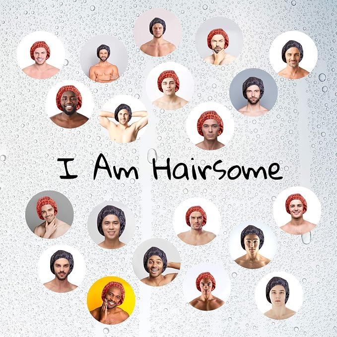 Shower Cap for Men. Stay dry, stay manly. For dreadlocks, curls and man-buns. - Image 8