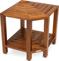 TeakCraft Teak Corner Shower Bench by TeakCraft