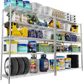 Storage Shelves Heavy Duty, 5-Tier Adjustable Metal Industrial Utility Shelf by ROOMTEC