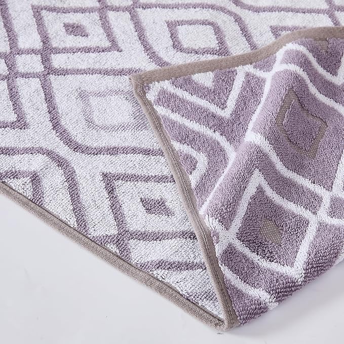 Modern Threads Oxford 6-Piece 100% Cotton Towel Set – Yarn Dyed Jacquard & - Image 2