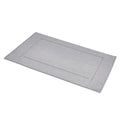 Amazon Basics Banded Bathroom Bath Rug Mat, Powder Gray, 31 inches L x 20 by AmazonBasics