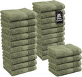 LANE LINEN 100% Cotton Washcloths 24 Pack by LaneLinen