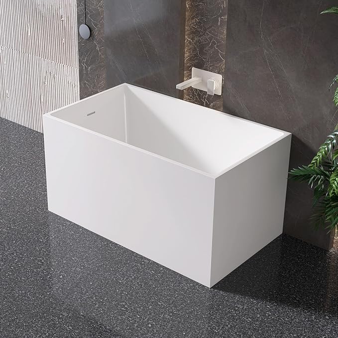 47" Acrylic Freestanding Bathtubs, Stand Alone Tub, Japanese Soaking Tubs - Image 4