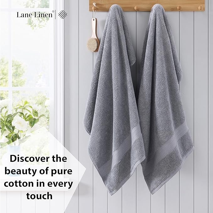 LANE LINEN 100% Ring Spun Cotton Towels - Image 3