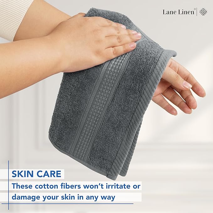 LANE LINEN 100% Ringspun Cotton Hand Towels - Image 3
