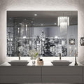 TETOTE 48 x 30 Inch LED Mirror Backlit Bathroom, Anti-Fog Mirror by TETOTE