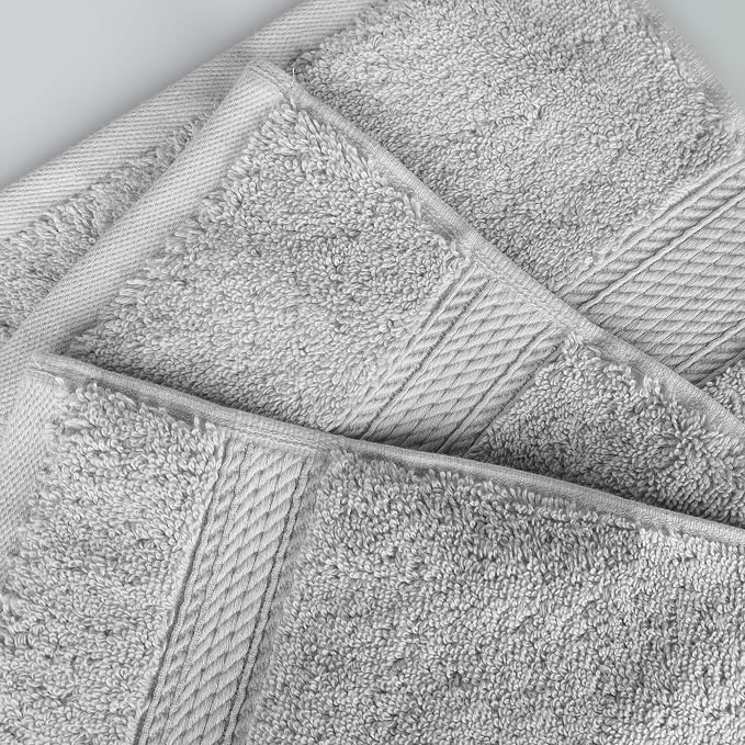 Superior Egyptian Cotton Pile 8 Piece Towel Set, Includes 2 Bath, 2 Hand - Image 8