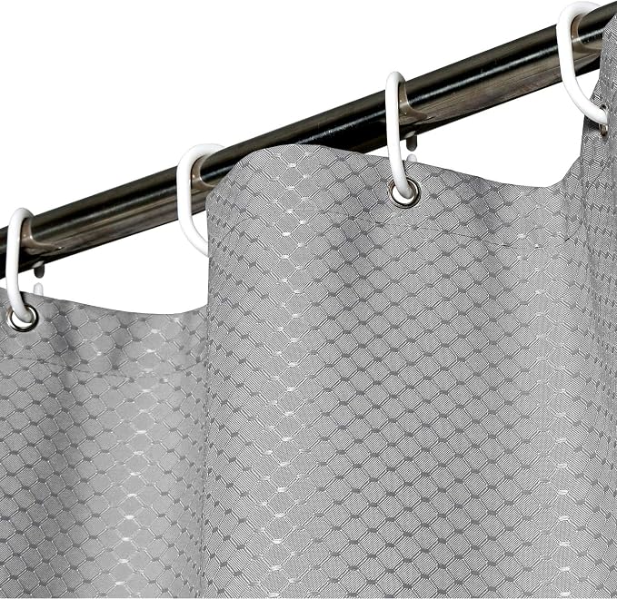 AooHome Waffle Weave Fabric Shower Curtain - Image 5