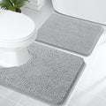 OLANLY Bathroom Rugs Sets 2 Piece, Soft Absorbent Chenille Bath Mats and by OLANLY