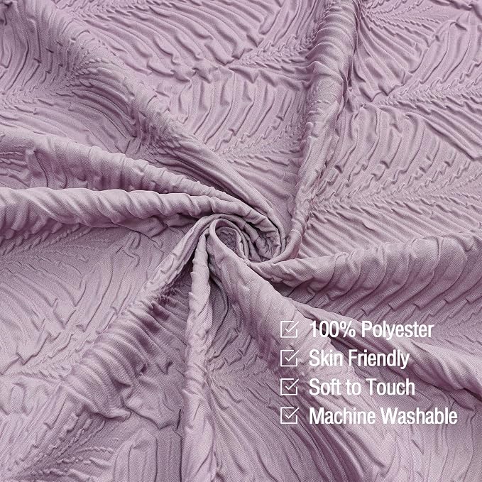 Gibelle Lavender Purple Shower Curtain - Image 4