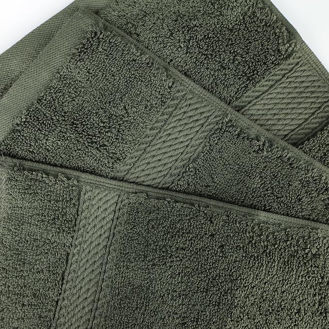 BNM Egyptian Cotton Heavyweight Towels, 800 GSM, Face/ Washcloths, Hand Towels - Image 6