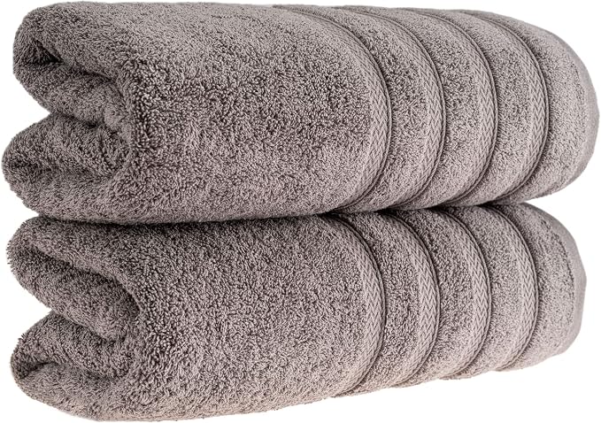HALLEY Turkish 2 Pack Premium Bath Towels 650 GSM Highly Absorbent Super Soft - Image 4