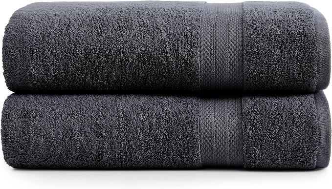 LANE LINEN (35"x66" Large Bath Sheets Set of 4-100% Cotton Bath Sheet by LaneLinen