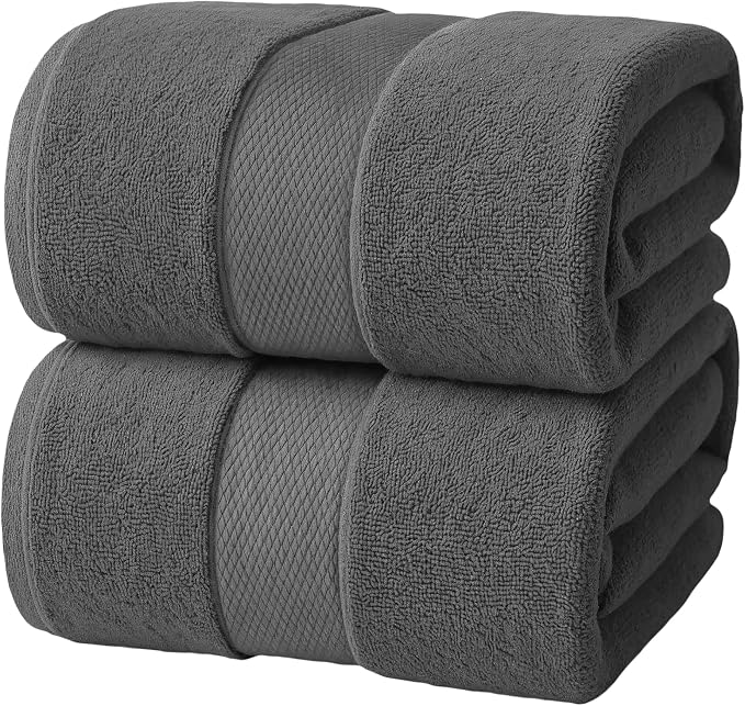 Infinitee Xclusives– Luxury Bath Sheets Towels – 2 Pack 600 GSM– 100% Ring Spun by InfiniteeXclusives