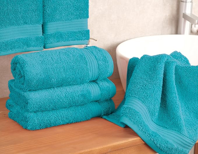 Cotton Paradise Hand Towels for Bathroom, 100% Cotton Turkish 4 Piece Hand - Image 3