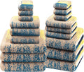 SEMAXE 18-Pack Bath Towel Set Include 6 Bath Towels, 6 Hand Towels, 6 Wash by SEMAXE