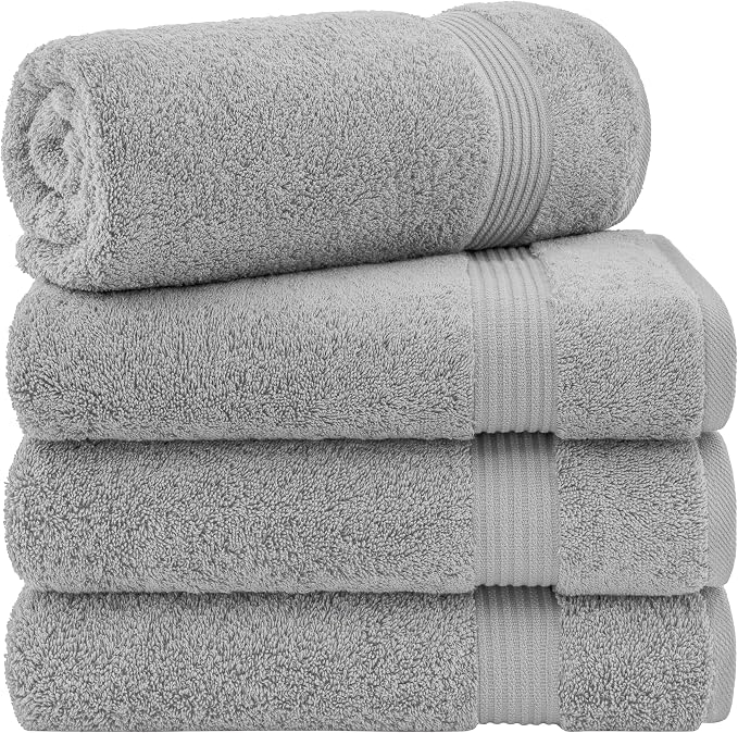 Cotton Paradise 4 Piece Turkish Bath Towels by UNITEDHOMETEXTILE