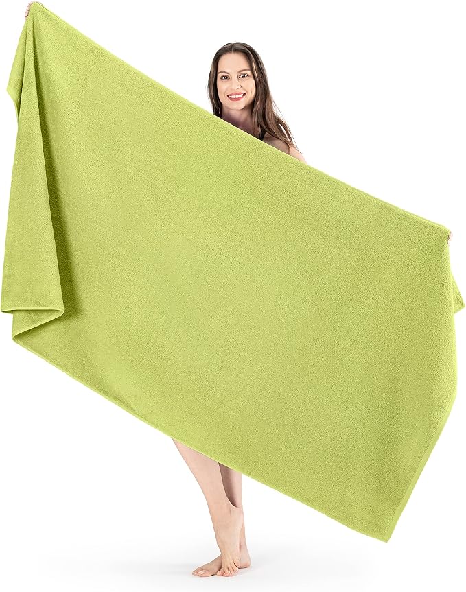 SALBAKOS 100% Turkish Cotton Jumbo Bath Sheet Towel Oversized 40x80 inch | by SALBAKOS