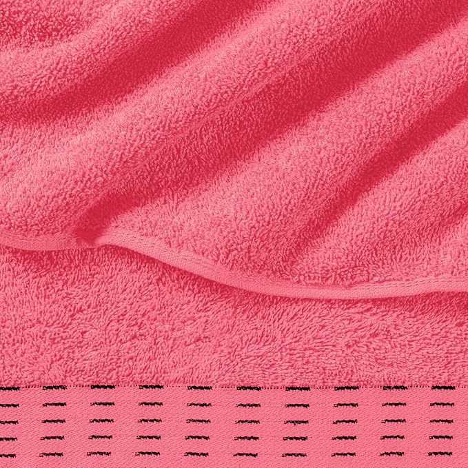 Cotton 2 Pack Oversized Bath Towel Set 28x55 inches, Large Bath Towels - Image 2