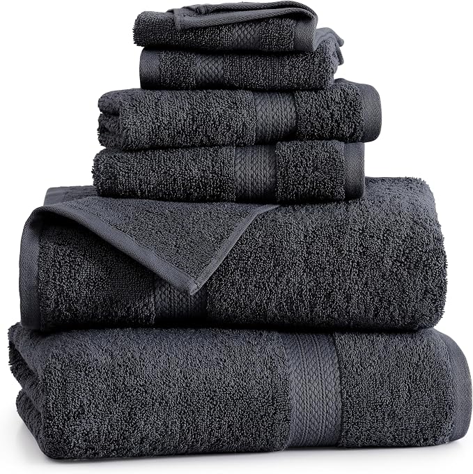 LANE LINEN 100% Cotton Luxury Bath Towel Set - Image 2
