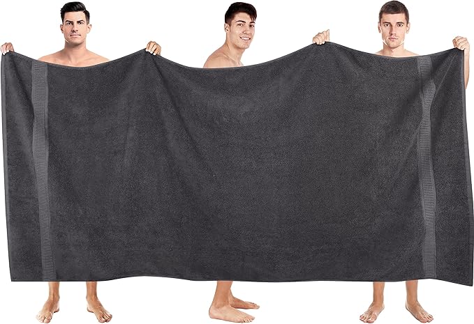Utopia Towels - Luxurious Jumbo Bath Sheet 1 Piece - 600 GSM 100% Ring Spun - Image 2