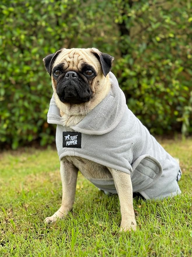 Tuff Pupper Fast Drying Dog Bath Robe | 800 GSM Plush Dog Towel - Image 8